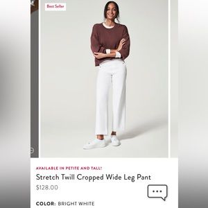 COPY - Spanx stretch twill cropped pants (new with tag)